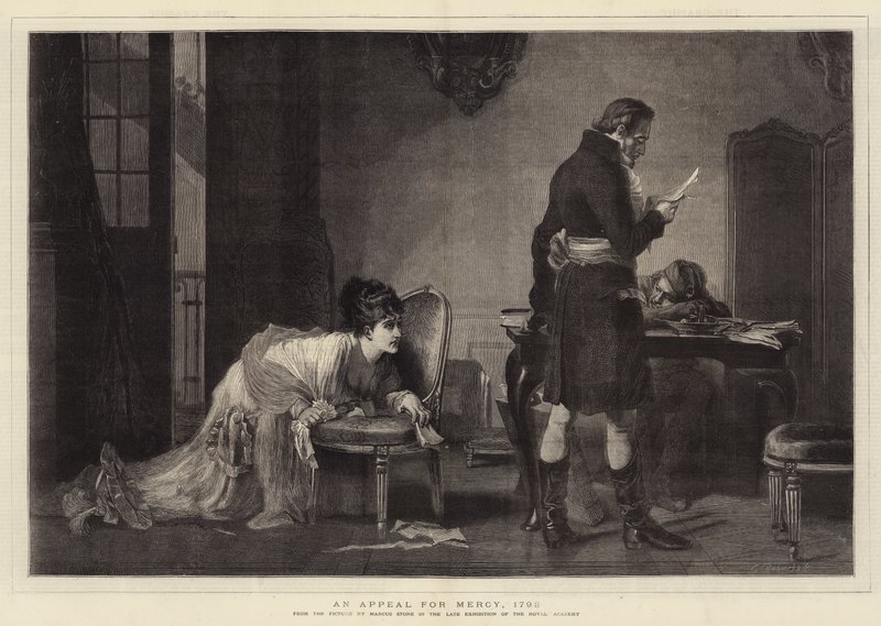 Ein Appell um Gnade, 1793 von Marcus Stone