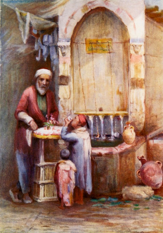 Ein Süßigkeitenverkäufer, Damaskus von Margaret Thomas