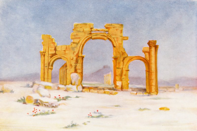 Triumphbogen, Palmyra von Margaret Thomas