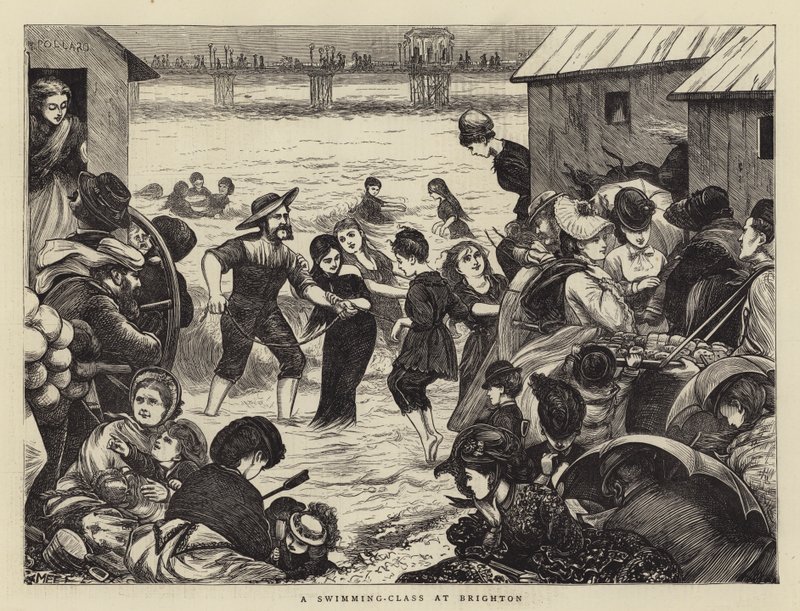Eine Schwimmklasse in Brighton von Mary Ellen Edwards