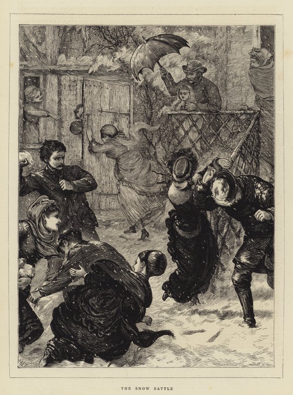 Die Schneeballschlacht von Mary Ellen Edwards