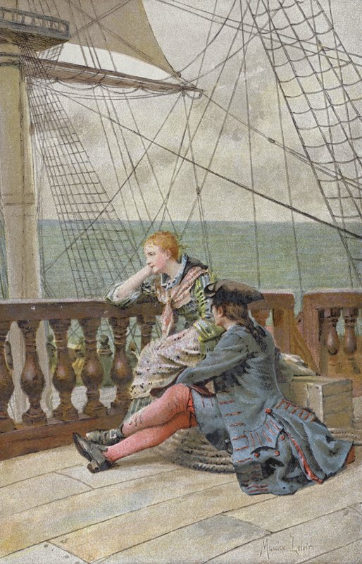An Bord des Schiffes von Maurice Leloir