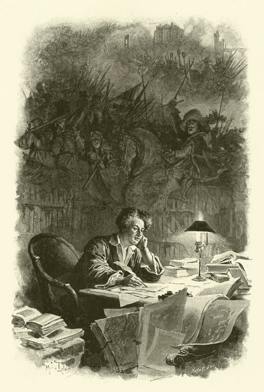 Illustration für Die drei Musketiere von Maurice Leloir