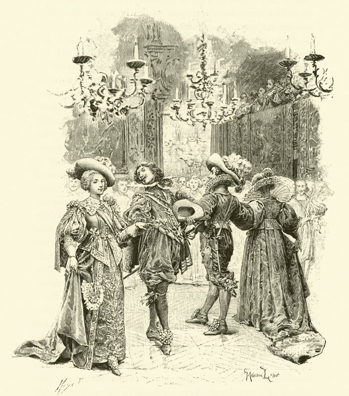 Illustration für Die drei Musketiere (Stich) von Maurice Leloir