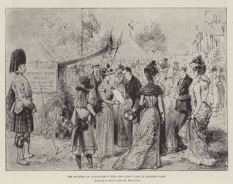 Das Fest und der Kostümball der Herzogin von Connaught im Bagshot Park von Melton Prior