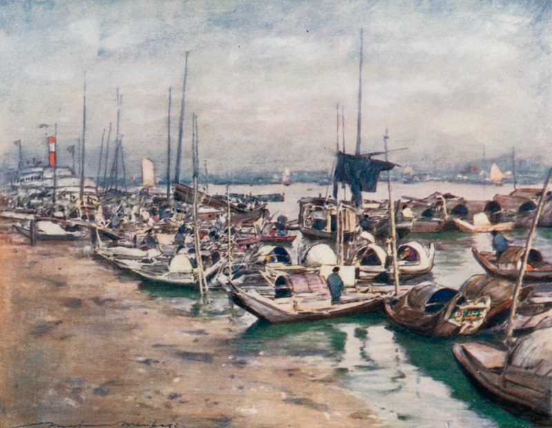 Eine Flusslandschaft von Mortimer Ludington Menpes