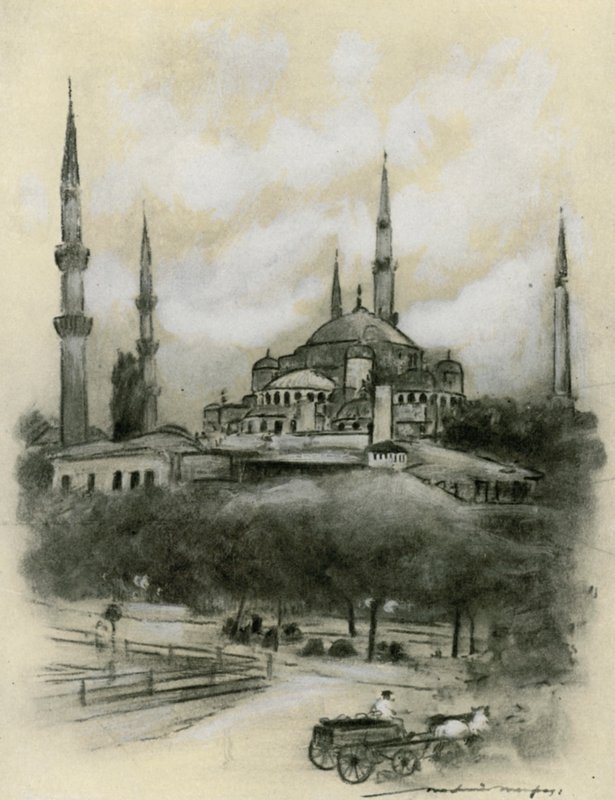 Moschee der Hagia Sophia, Konstantinopel von Mortimer Ludington Menpes