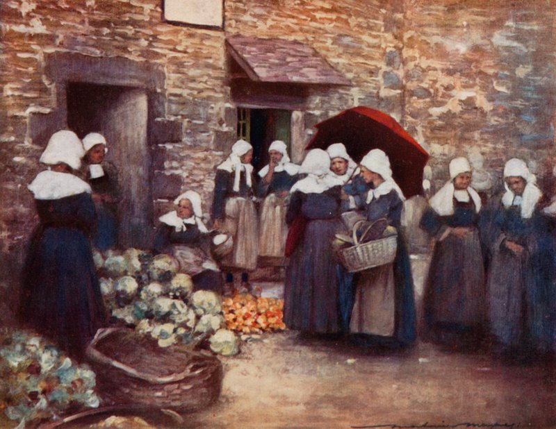 Gemüsemarkt von Mortimer Ludington Menpes