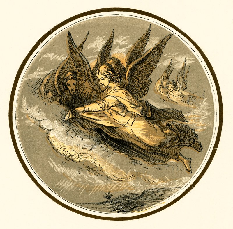 Fliegende Engel von Myles Birket Foster