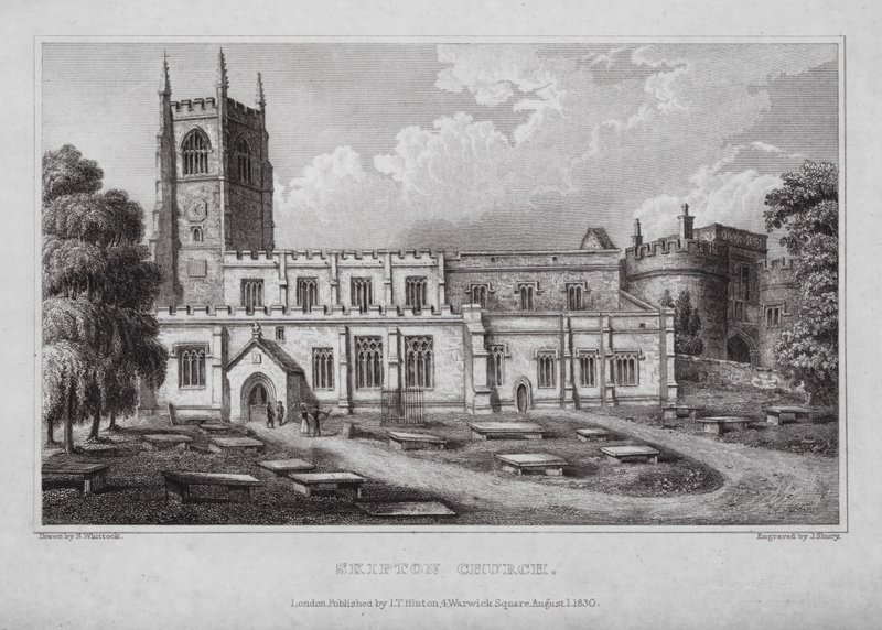 Kirche von Skipton von Nathaniel (after) Whittock