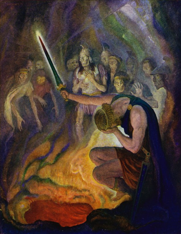 Odyssee: Odysseus im Land der Toten von Newell Convers Wyeth