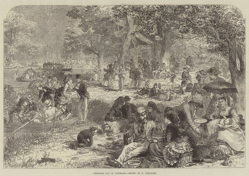 Weihnachtstag in Australien von Nicholas Chevalier