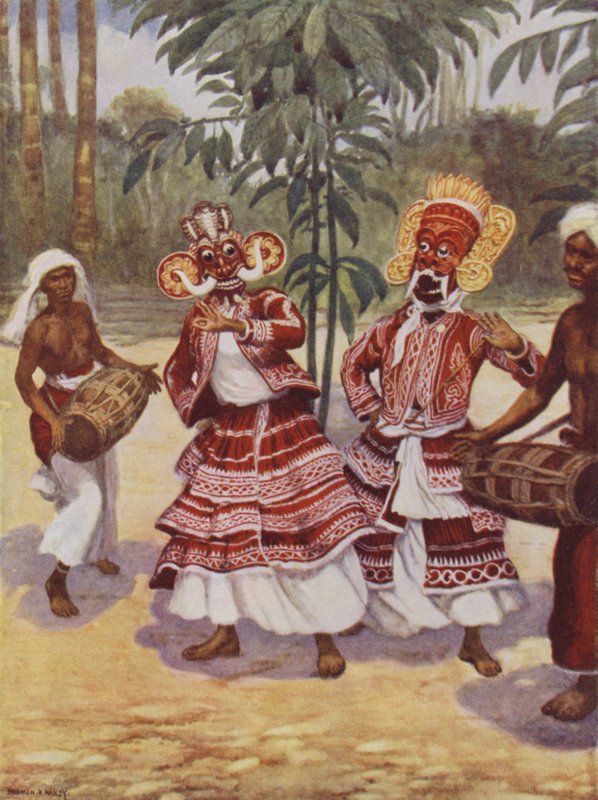 Singhalesische Teufelstänzer von Norman Hardy
