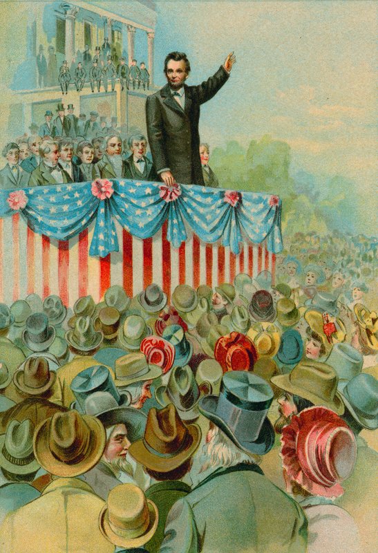 Abraham Lincolns zweite Amtseinführung von North American