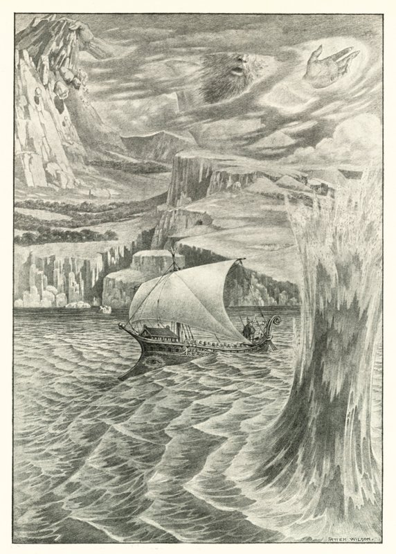 Illustration für Homers Odyssee von Patten (after) Wilson