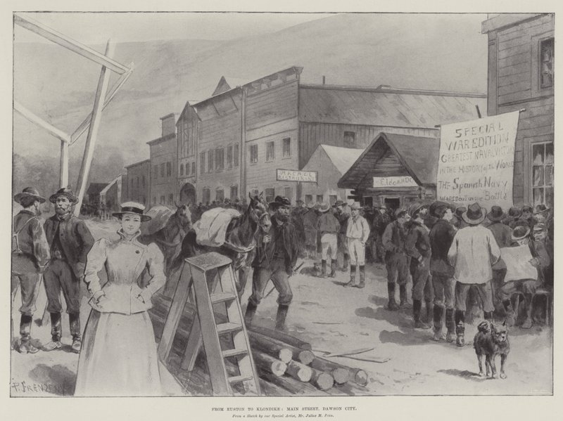 Von Euston nach Klondike, Main Street, Dawson City von Paul Frenzeny