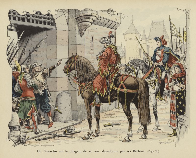 Bertrand du Guesclin von seinen Bretonen verlassen von Paul de Semant
