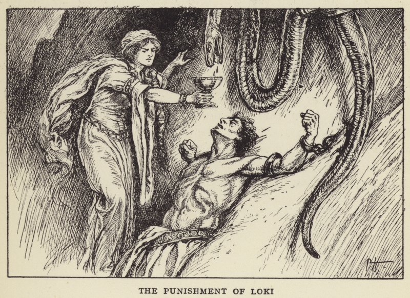 Die Bestrafung Lokis von Paul Hardy