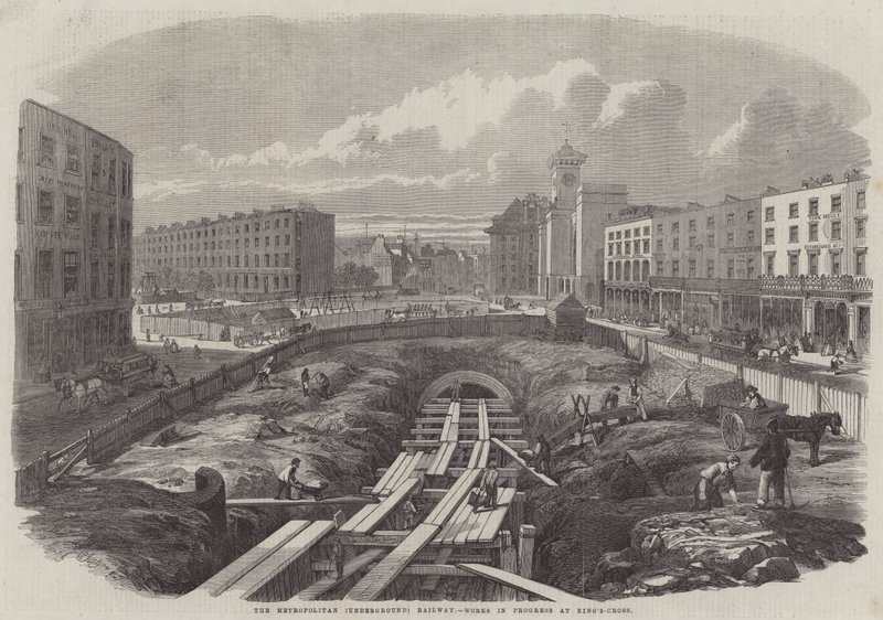 Die Metropolitan (Untergrund-) Eisenbahn, Bauarbeiten am King
