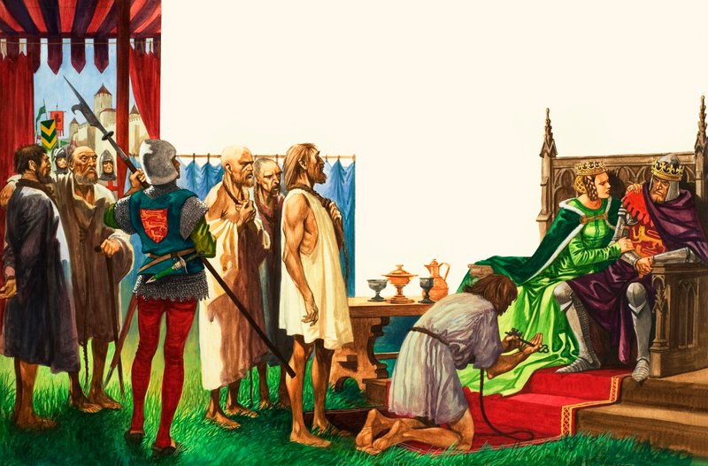 König Edward III. und die Bürger von Calais von Peter Jackson