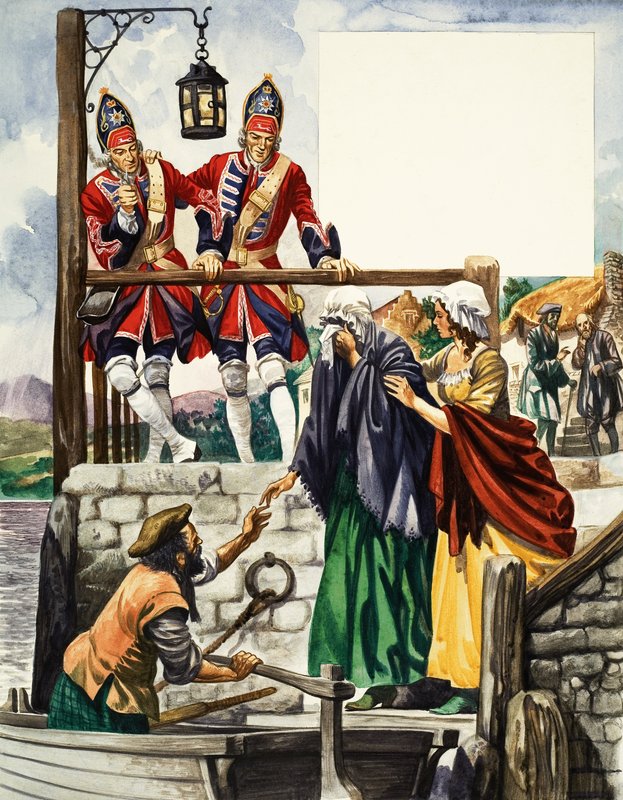 Bonnie Prince Charlie flieht nach Skye von Peter Jackson