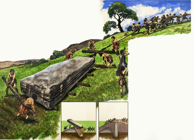 Bau von Stonehenge von Peter Jackson