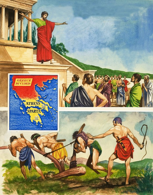 Rivalität und Krieg zwischen Athen und Sparta von Peter Jackson