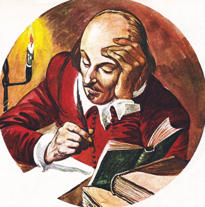 William Shakespeare beim Schreiben von Peter Jackson