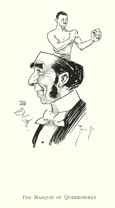 Der Marquis von Queensberry (Lithografie) von Phil May