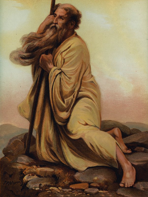 Moses betrachtet das Gelobte Land von Philip Richard Morris