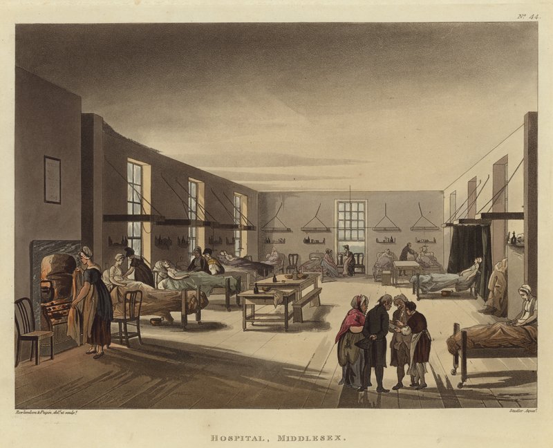 Krankenhaus von Pugin and Rowlandson