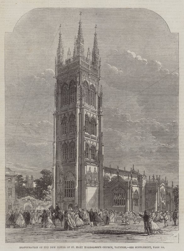Einweihung des neuen Turms der St. Mary Magdalene Kirche, Taunton von R. Dudley