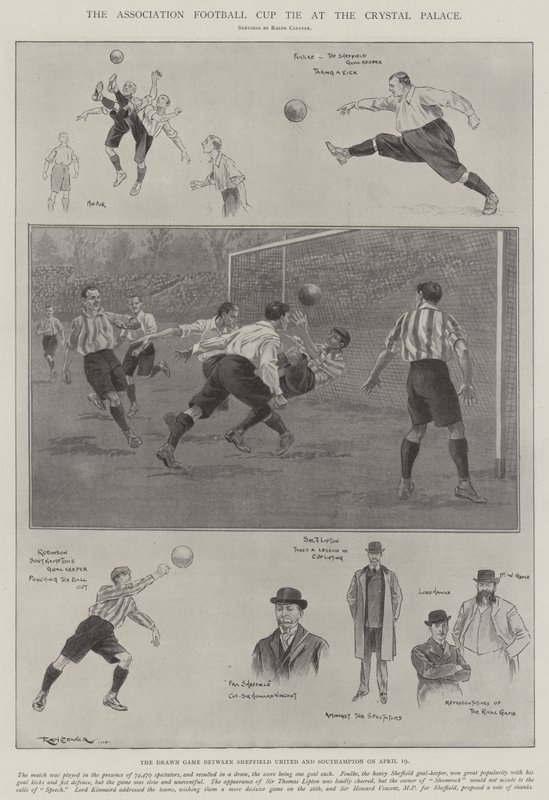 Das Fußball-Pokalspiel im Crystal Palace von Ralph Cleaver