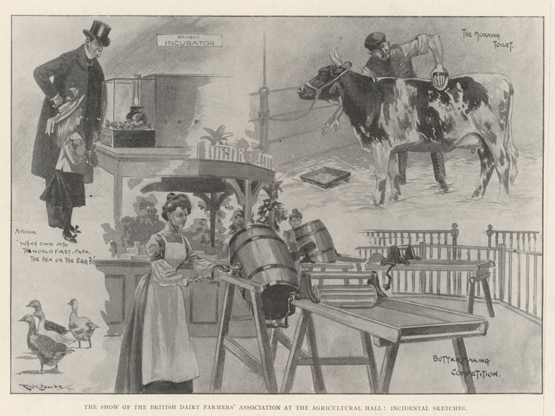 Die Ausstellung der British Dairy Farmers