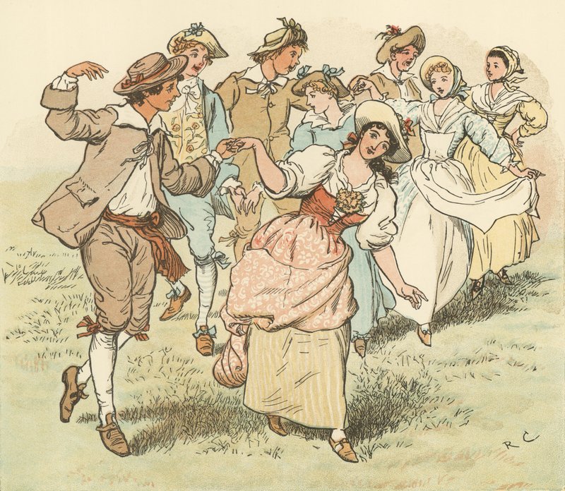 Kommt, Mädchen und Jungen von Randolph Caldecott
