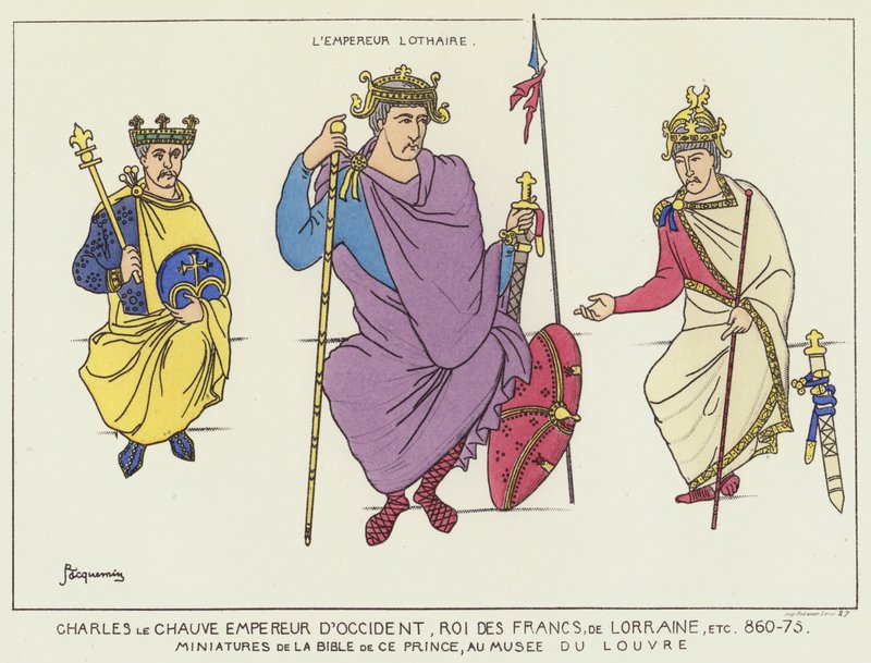 Karl der Kahle und Kaiser Lothar von Raphael Jacquemin
