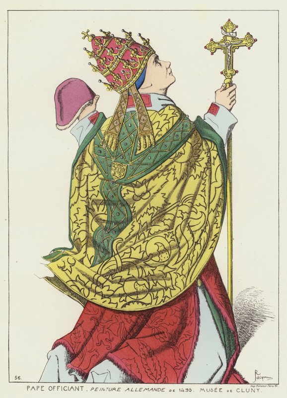 Zelebrierender Papst von Raphael Jacquemin