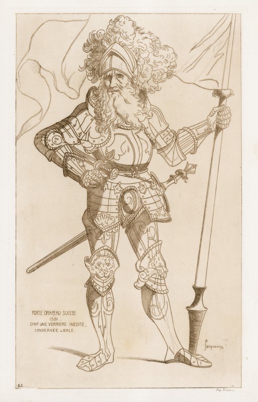 Fahnenträger der Schweiz, 1391 von Raphael Jacquemin