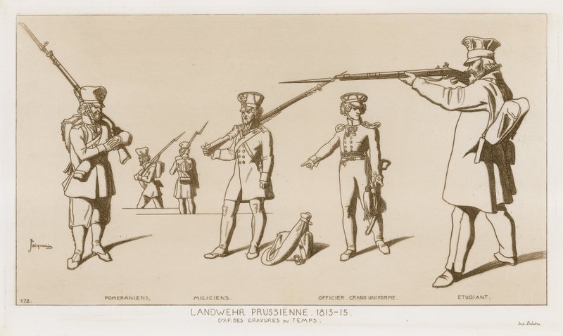 Preußische Landwehr, 1813-15 von Raphael Jacquemin