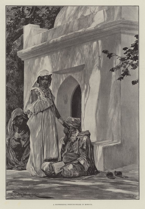 Ein professioneller Wahrsager in Marokko von Richard Caton Woodville junior
