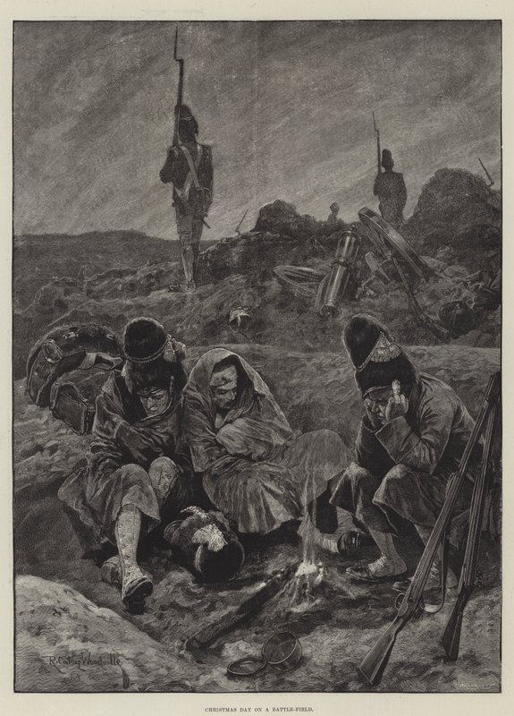 Weihnachtstag auf einem Schlachtfeld von Richard Caton Woodville junior