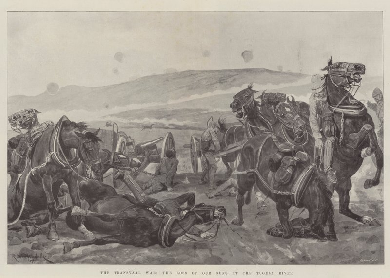 Der Transvaal-Krieg, der Verlust unserer Kanonen am Tugela-Fluss von Richard Caton Woodville junior