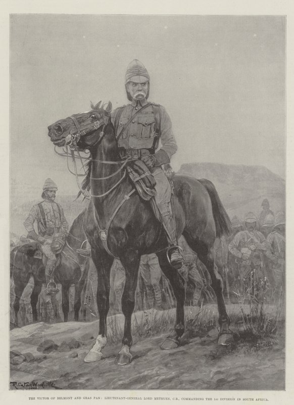 Der Sieger von Belmont und Gras Pan, Generalleutnant Lord Methuen, CB, Kommandeur der 1. Division in Südafrika von Richard Caton Woodville junior
