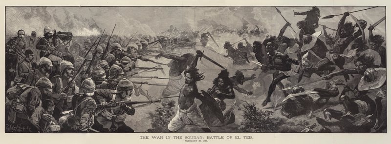 Der Krieg im Sudan, Schlacht von El Teb, 29. Februar 1884 von Richard Caton Woodville junior