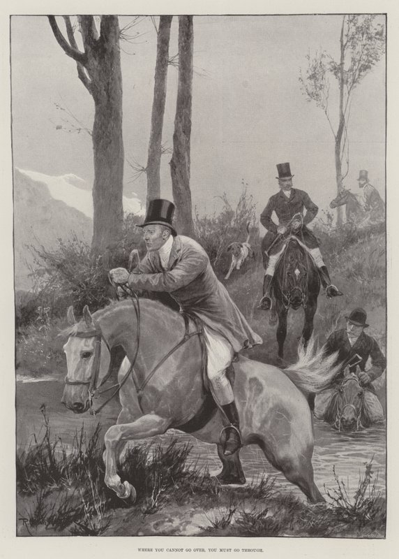 Wo du nicht drüber kannst, musst du durch von Richard Caton Woodville junior