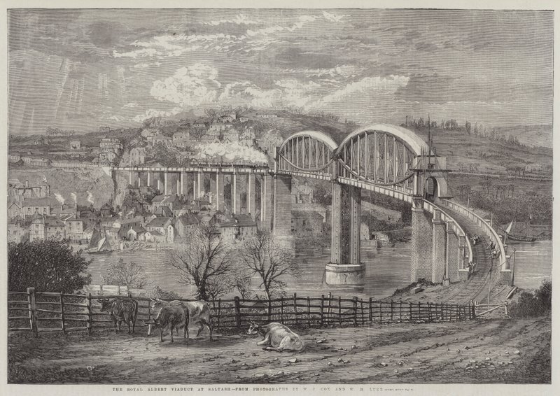 Das Royal Albert Viadukt in Saltash von Richard Principal Leitch
