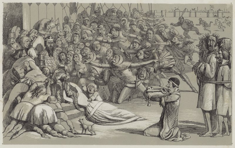 Übergabe von Calais (Aquatinta) von Richard Doyle