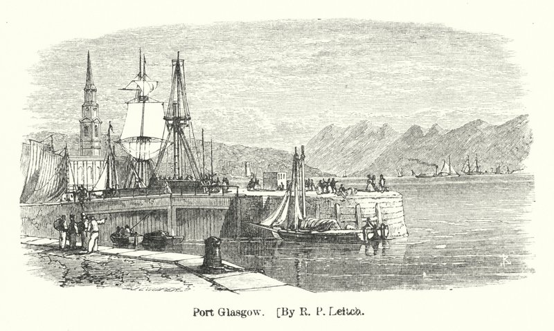 Port Glasgow von Richard Principal (after) Leitch