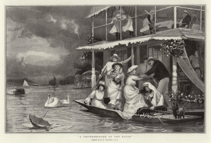 Ein Gewitter am Fluss von Robert Walker Macbeth