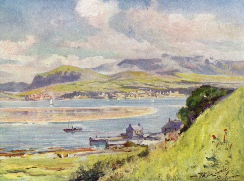 Carnarvon, von Anglesey von Robert (after) Fowler